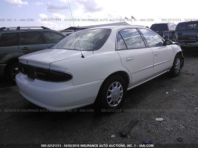 2G4WS52J941276190 - 2004 BUICK CENTURY CUSTOM WHITE photo 4