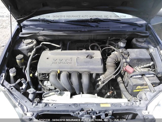 1NXBR32E54Z329893 - 2004 TOYOTA COROLLA CE/LE/S GRAY photo 10