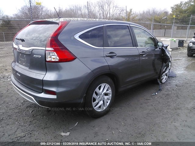 2HKRM4H52FH653783 - 2015 HONDA CR-V EX 灰色 照片 4