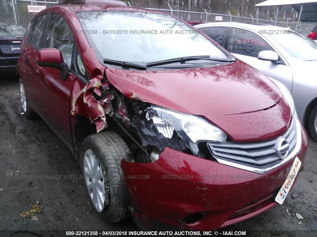 3N1CE2CP7EL411007 - 2014 NISSAN VERSA NOTE S/S PLUS/SV/SL RED photo 6