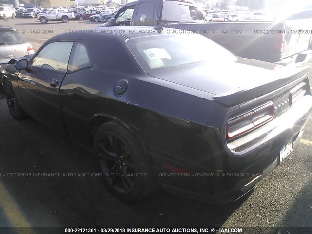 2C3CDZAG0JH199750 - 2018 DODGE CHALLENGER SXT BLACK photo 3