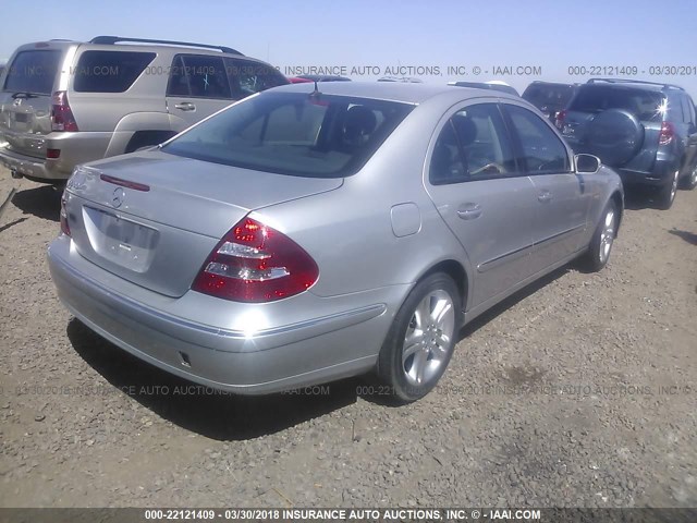 WDBUF70J84A602953 - 2004 MERCEDES-BENZ E 500 SILVER photo 4