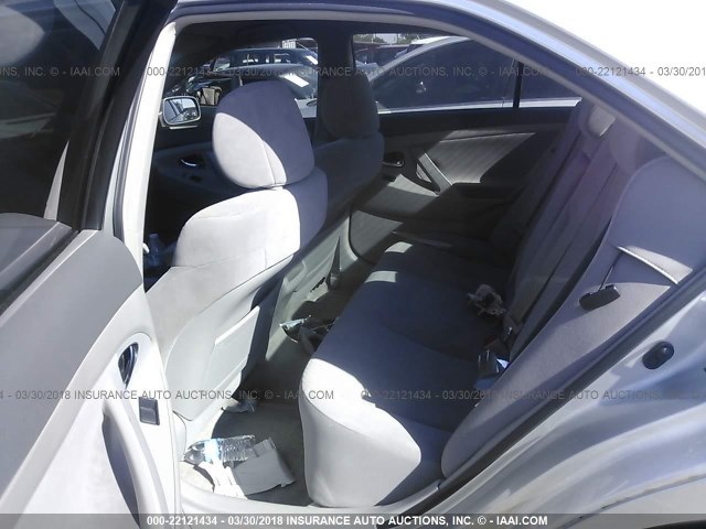 4T1BE46K79U335641 - 2009 TOYOTA CAMRY SE/LE/XLE SILVER photo 8