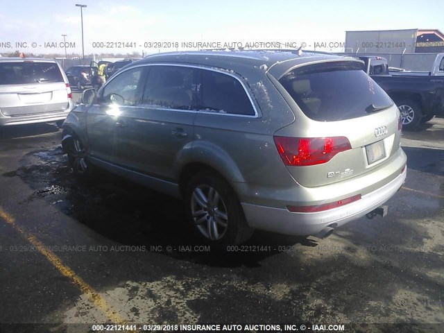 WA1AV74LX7D046807 - 2007 AUDI Q7 4.2 QUATTRO GREEN photo 3