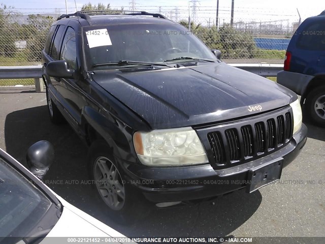 1J4GW68N0XC792881 - 1999 JEEP GRAND CHEROKEE LIMITED BLACK photo 1