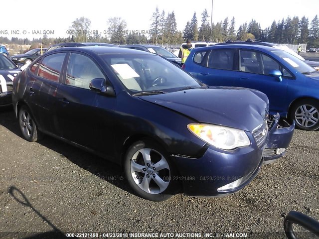 KMHDU46D38U336989 - 2008 HYUNDAI ELANTRA GLS/SE/LIMITED BLUE photo 1