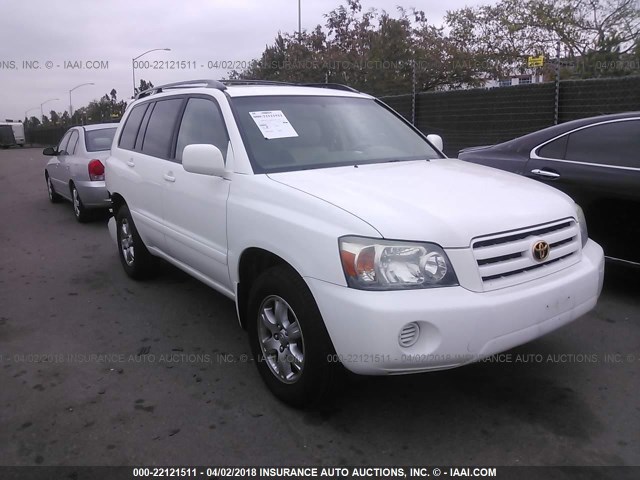 JTEDP21A340013696 - 2004 TOYOTA HIGHLANDER LIMITED WHITE photo 1