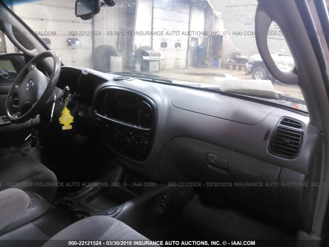 5TBDT44186S505267 - 2006 TOYOTA TUNDRA DOUBLE CAB SR5 GRAY photo 5