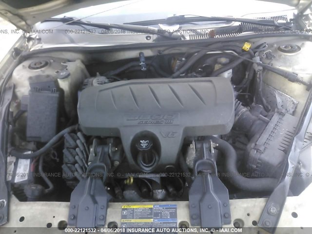 2G2WP552981160783 - 2008 PONTIAC GRAND PRIX TAN photo 10