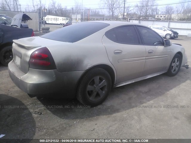 2G2WP552981160783 - 2008 PONTIAC GRAND PRIX TAN photo 4