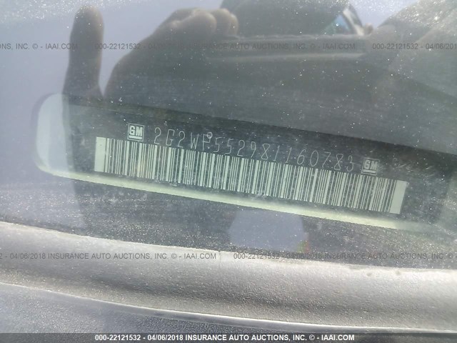 2G2WP552981160783 - 2008 PONTIAC GRAND PRIX TAN photo 9