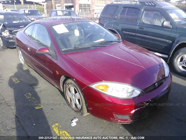 1ZWFT61L325621440 - 2002 MERCURY COUGAR V6/SPORT BURGUNDY photo 1