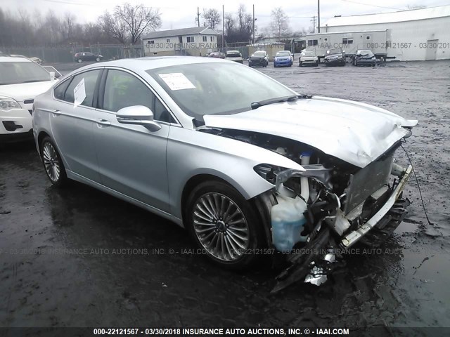 3FA6P0K9XDR212594 - 2013 FORD FUSION TITANIUM GRAY photo 1