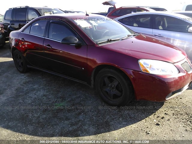 1G2ZG57B184147234 - 2008 PONTIAC G6 SE MAROON photo 1