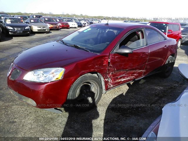 1G2ZG57B184147234 - 2008 PONTIAC G6 SE MAROON photo 2