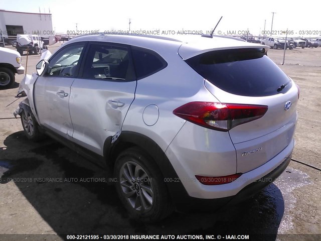 KM8J33A40GU071714 - 2016 HYUNDAI TUCSON LIMITED/SPORT AND ECO/SE SILVER photo 3