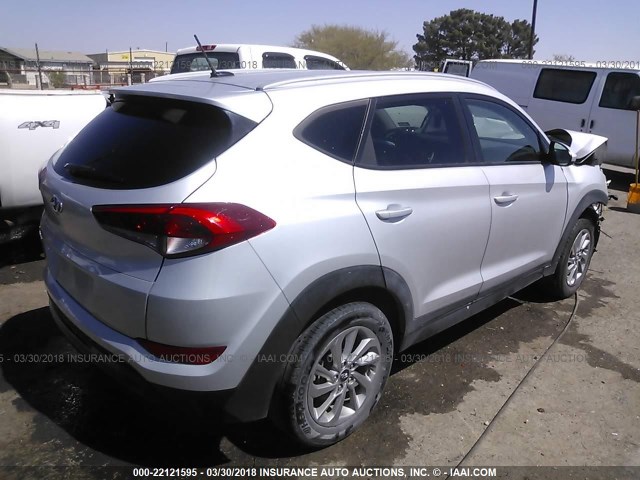 KM8J33A40GU071714 - 2016 HYUNDAI TUCSON LIMITED/SPORT AND ECO/SE SILVER photo 4
