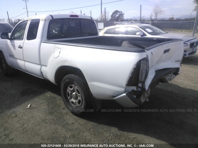 5TETX22N17Z466883 - 2007 TOYOTA TACOMA ACCESS CAB Ақ фото 3