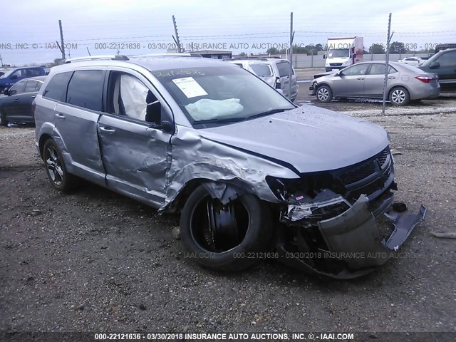 3C4PDCGB9FT670279 - 2015 DODGE JOURNEY CROSSROAD SILVER photo 1