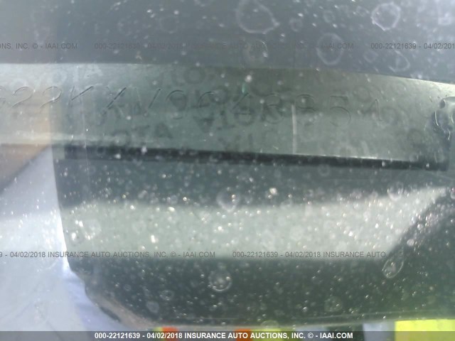 JT2BG22KXV0046854 - 1997 TOYOTA CAMRY LE/XLE WHITE photo 9