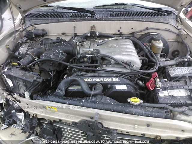 5TEGN92N04Z353499 - 2004 TOYOTA TACOMA DOUBLE CAB PRERUNNER GOLD photo 10