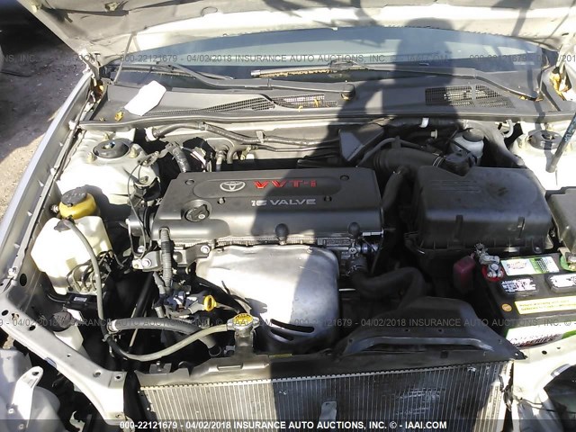 4T1BE32K25U514227 - 2005 TOYOTA CAMRY LE/XLE/SE SILVER photo 10