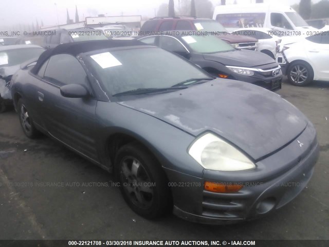 4A3AE45G73E172419 - 2003 MITSUBISHI ECLIPSE SPYDER GS GRAY photo 1