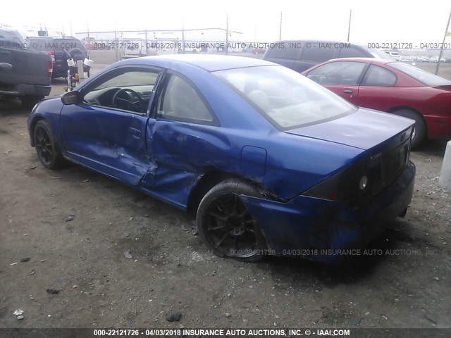 1HGEM221X4L039499 - 2004 HONDA CIVIC DX VP BLUE photo 3