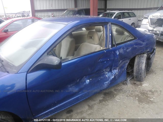 1HGEM221X4L039499 - 2004 HONDA CIVIC DX VP BLUE photo 6