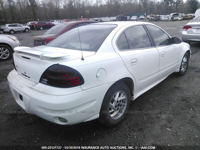 1G2NF52E64C208256 - 2004 PONTIAC GRAND AM SE1 WHITE photo 4