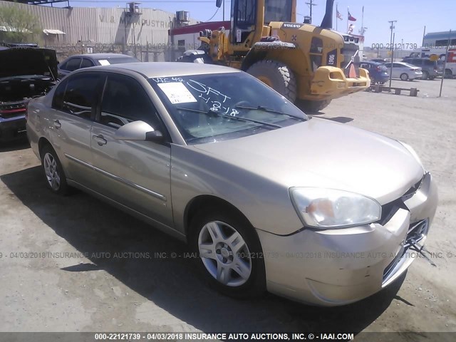 1G1ZT51F76F122111 - 2006 CHEVROLET MALIBU LT BEIGE photo 1