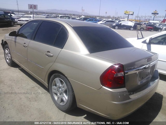 1G1ZT51F76F122111 - 2006 CHEVROLET MALIBU LT BEIGE photo 3