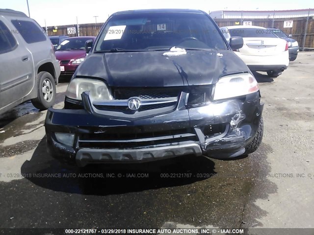 2HNYD18252H536499 - 2002 ACURA MDX BLACK photo 6