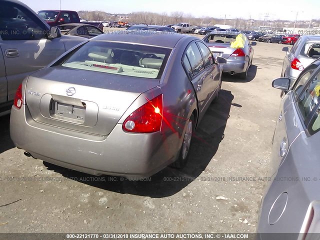 1N4BA41E35C812590 - 2005 NISSAN MAXIMA SE/SL BEIGE photo 4