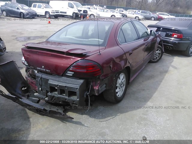 1G2NF52FX3C157058 - 2003 PONTIAC GRAND AM SE1 MAROON photo 4