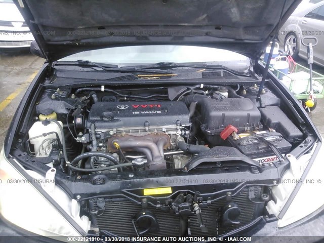 4T1BE30K22U094113 - 2002 TOYOTA CAMRY LE/XLE/SE შავი ფოტო 10