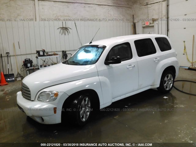 3GNBAAFW7BS533537 - 2011 CHEVROLET HHR LS WHITE photo 2