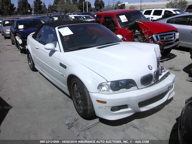 WBSBR93413PK03887 - 2003 BMW M3 WHITE photo 1