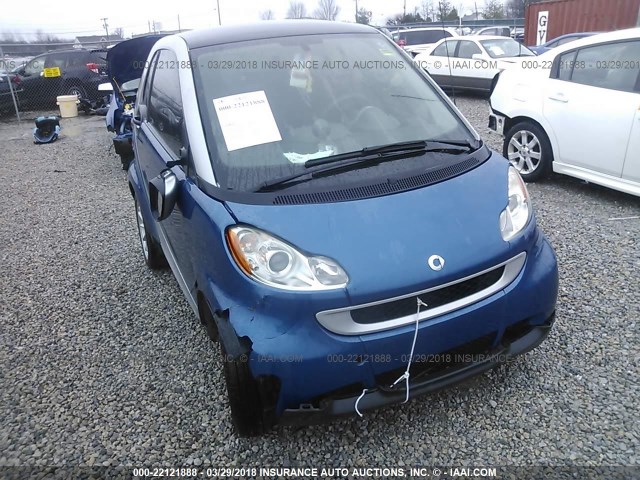WMEEJ31X78K195807 - 2008 SMART FORTWO PURE/PASSION BLUE photo 6