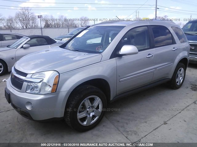 2CNDL73F486075588 - 2008 CHEVROLET EQUINOX LTZ SILVER photo 2