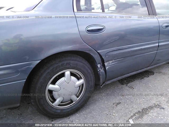 1G4HR54K6YU103487 - 2000 BUICK LESABRE LIMITED BLUE photo 6