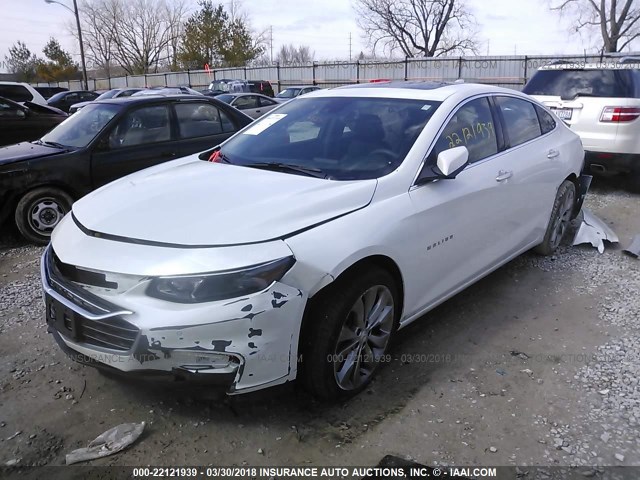 1G1ZH5SX9GF316407 - 2016 CHEVROLET MALIBU PREMIER WHITE photo 2