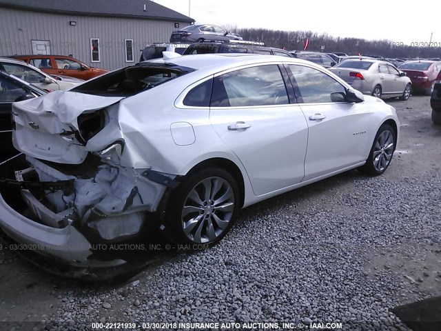 1G1ZH5SX9GF316407 - 2016 CHEVROLET MALIBU PREMIER WHITE photo 4