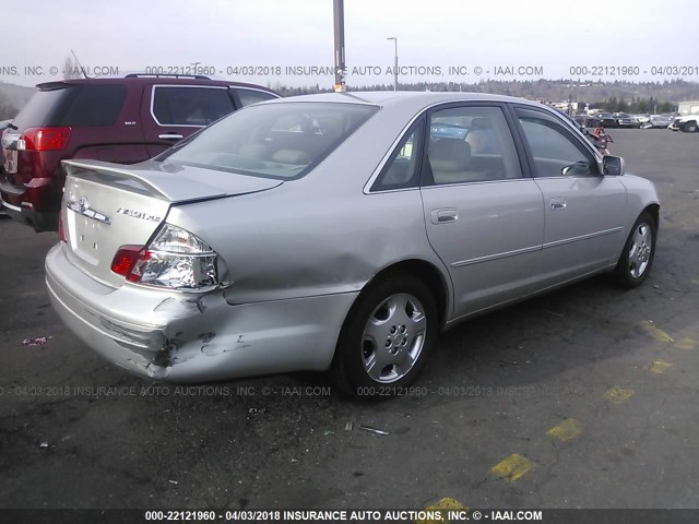 4T1BF28B34U381376 - 2004 TOYOTA AVALON XL/XLS SILVER photo 4