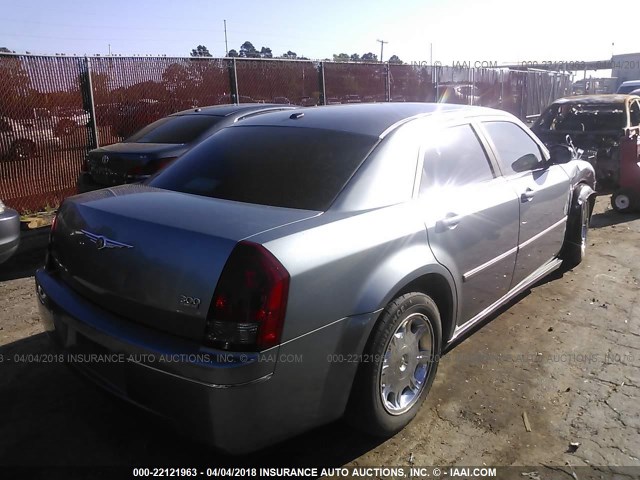 2C3KA53G36H288598 - 2006 CHRYSLER 300 TOURING GRAY photo 4