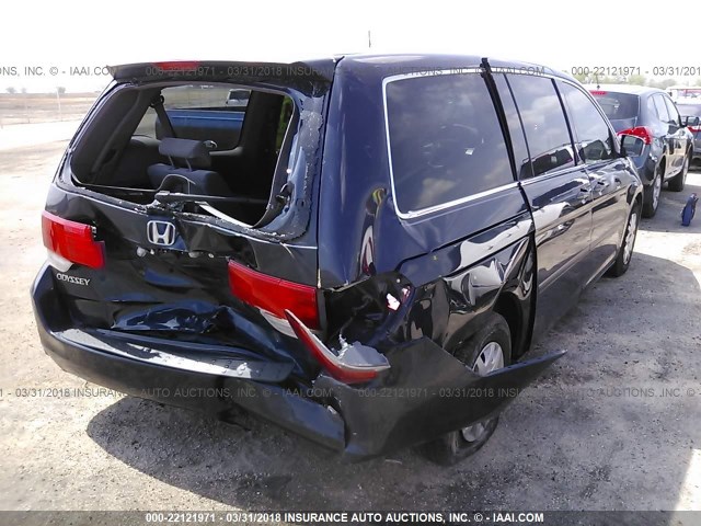 5FNRL3H28AB033143 - 2010 HONDA ODYSSEY LX Navy photo 4