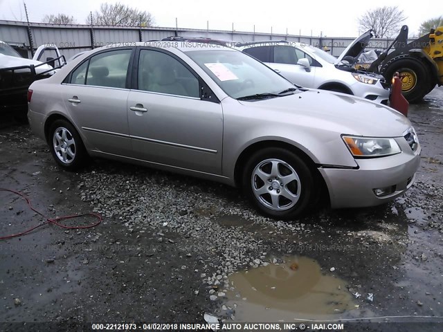 5NPEU46FX6H056620 - 2006 HYUNDAI SONATA GLS/LX TAN photo 1