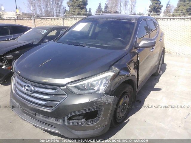 5XYZW3LA1DG001010 - 2013 HYUNDAI SANTA FE SPORT  GRAY photo 2