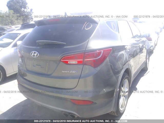 5XYZW3LA1DG001010 - 2013 HYUNDAI SANTA FE SPORT  GRAY photo 4