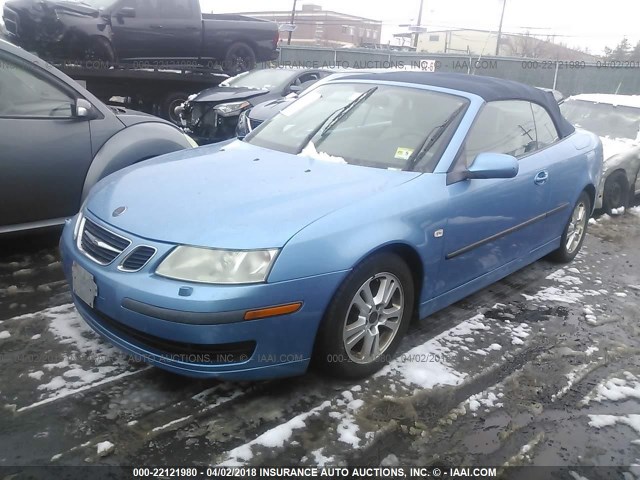 YS3FD79Y976102848 - 2007 SAAB 9-3 2.0T BLUE photo 2